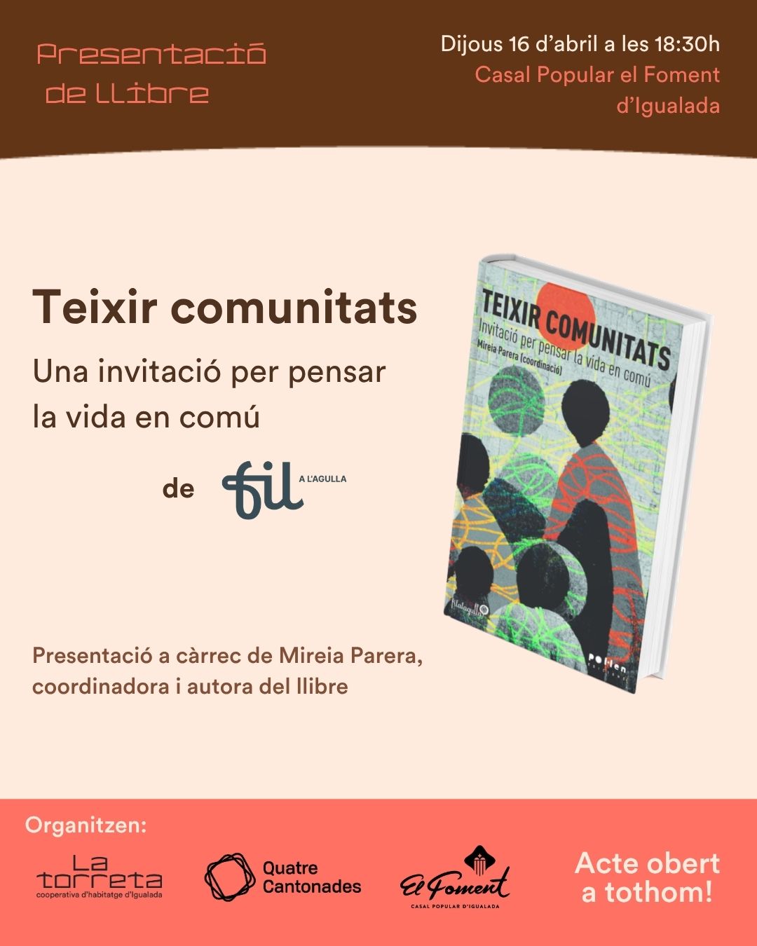 Presentem el llibre “Teixir comunitats”